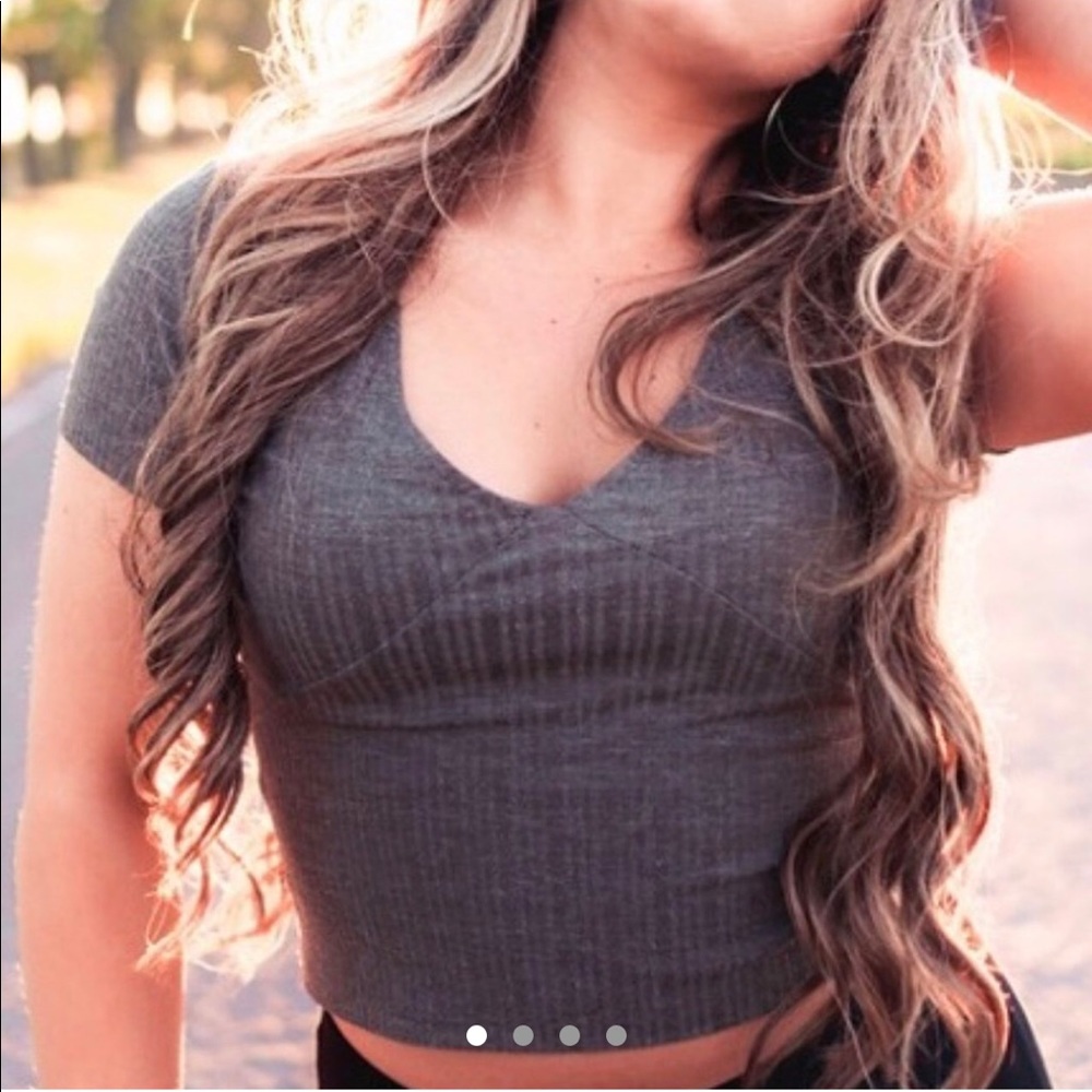 olive crop top